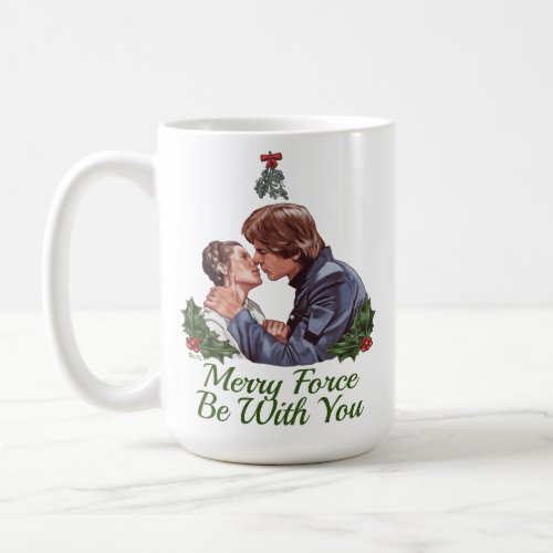 Han Kissing Leia Under The Mistletoe Coffee Mug
