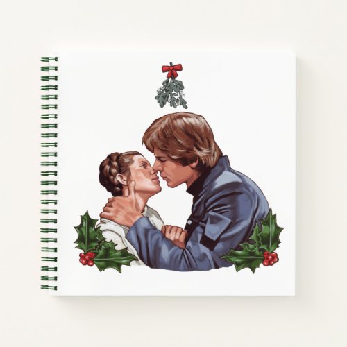Han Kissing Leia Under The Mistletoe Notebook
