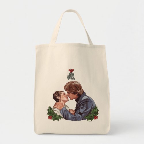 Han Kissing Leia Under The Mistletoe Tote Bag