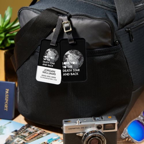 Han  Leia Love You To The Death Star And Back Luggage Tag