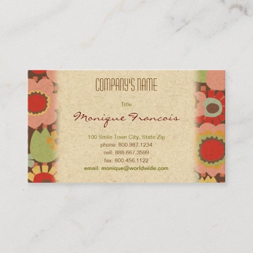 Hana Bisiness Card Business Card Template