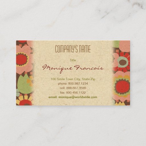 Customizable Hana Bisiness Card Business Card Template