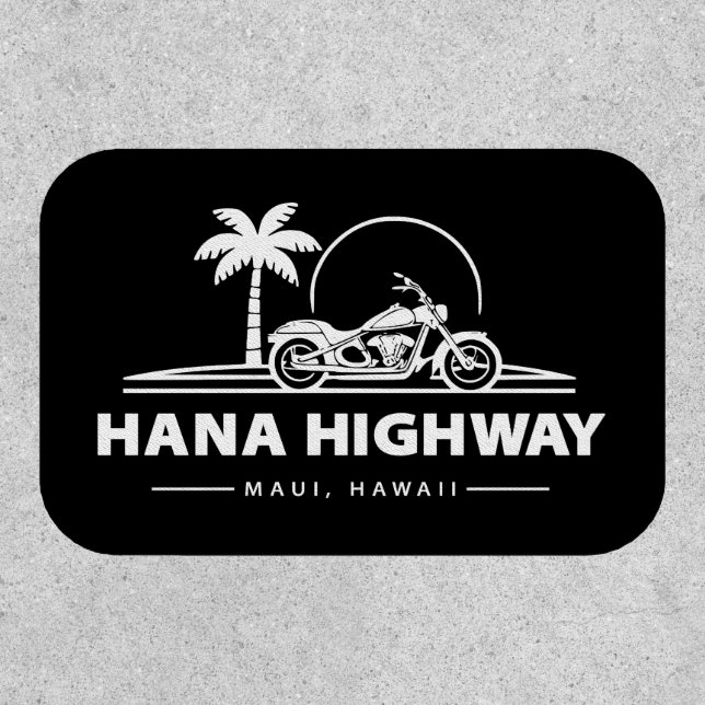Hana Highway Maui Hawaii Motorcycle Patch (Front)