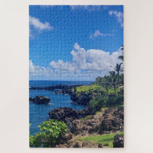 Hana Highway Maui Hawaii Oceanside Jigsaw Puzzle