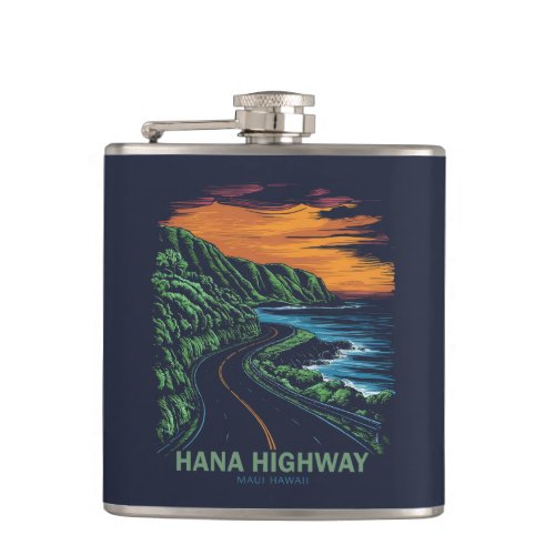 Hana Highway Maui Hawaii Vista Flask