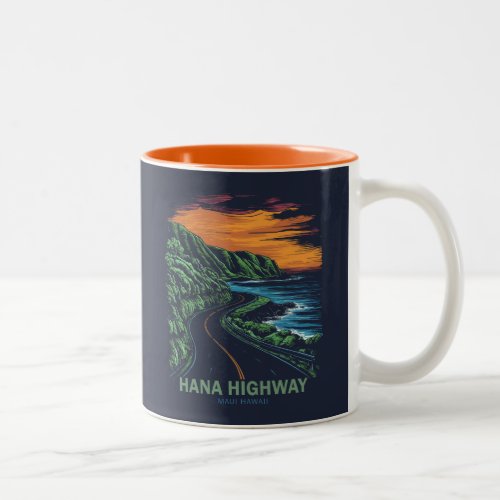 Hana Highway Maui Hawaii Vista Two_Tone Coffee Mug