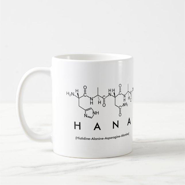 Hana peptide name mug (Left)