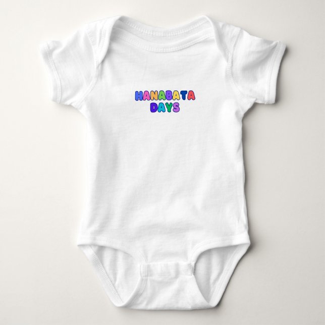 Hanabata Days Rainbow Colors Baby Bodysuit (Front)