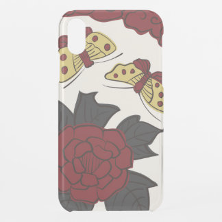 Hanafuda "Botan-ni-chou" iPhone XR Case