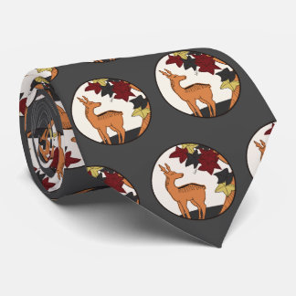 Hanafuda "Momiji-ni-shika" Neck Tie