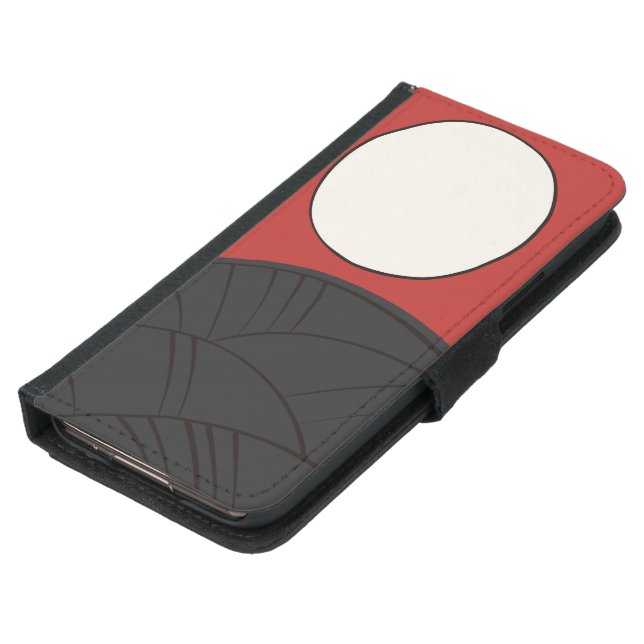 Hanafuda "Susuki-ni-tsuki" Samsung Galaxy Wallet Case (Bottom)