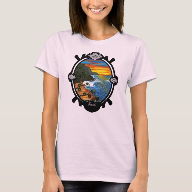 "Hanakapiai"-Na Pali Sunset T-Shirt (Front)
