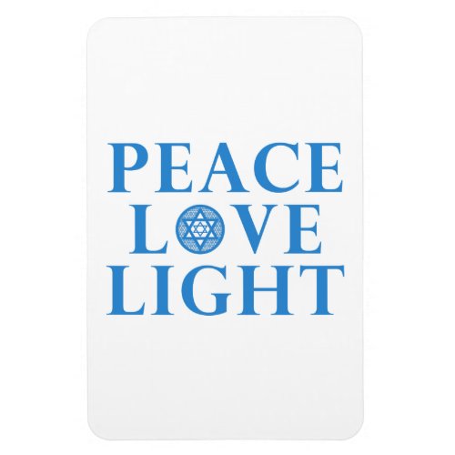 Hanakkah _ Peace Love Light Magnet