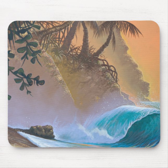 Hanalei Bay Beach Surf Mouse Pad (Front)