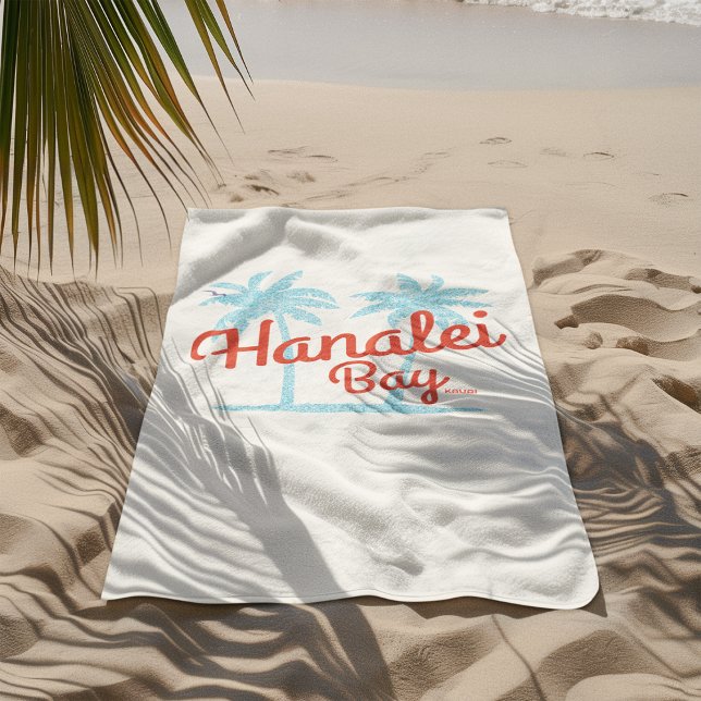 Hanalei Bay Hawaii Island of Kauai Beach Towel (Creator Uploaded)