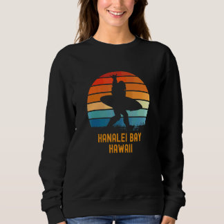 Hanalei Bay Hawaii Sasquatch Souvenir Sweatshirt