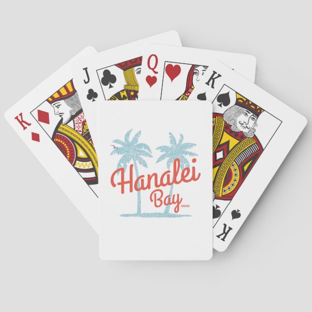 Hanalei Bay Island of Kauai, Hawaii Poker Cards (Back)