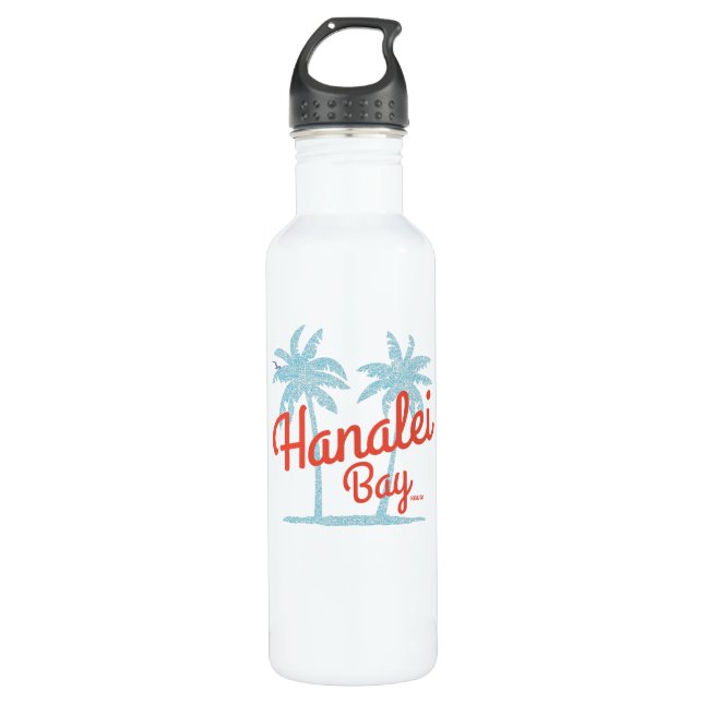 Hanalei Bay Island of Kauai, Hawaii Souvenir Stainless Steel Water Bottle (Front)