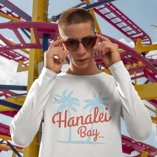 Hanalei Bay Island of Kauai, Hawaii Souvenir Surf T-Shirt (Creator Uploaded)