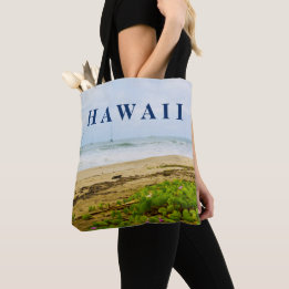 Hanalei Bay Kauai Hawaii Beach & Boats Tote Bag