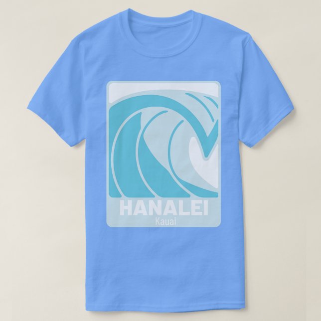 Hanalei Beach Kauai Hawaii Atlantic Ocean HI Crash T-Shirt (Design Front)