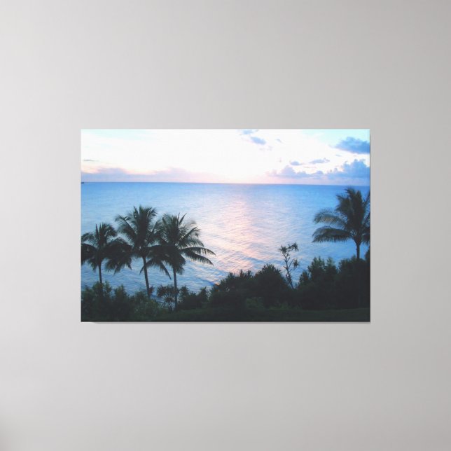 HANALEI HAWAII SUNSET CANVASS PRINT (Front)