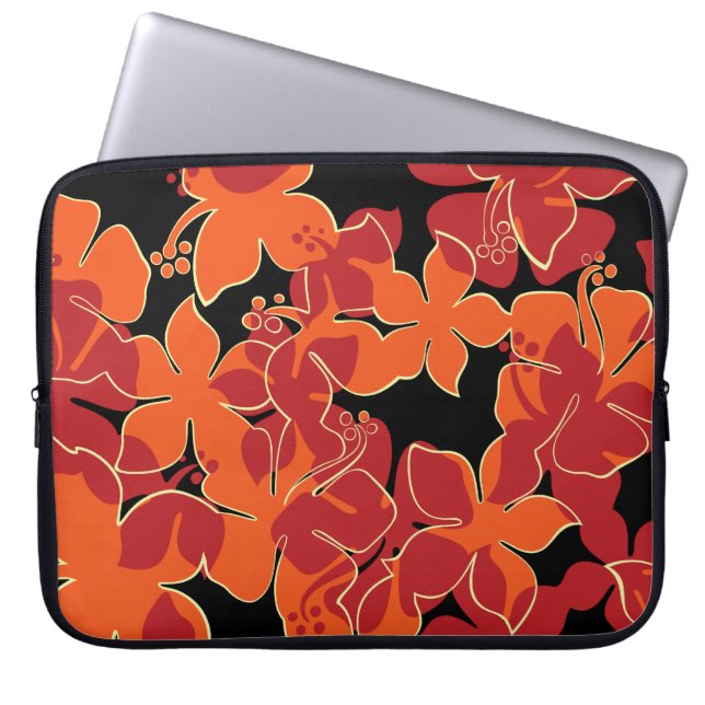Hanalei Hawaiian Floral Neoprene Wetsuit Laptop Sleeve (Front)