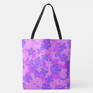 Hanalei Hawaiian Hibiscus Camo Floral Beach Bag