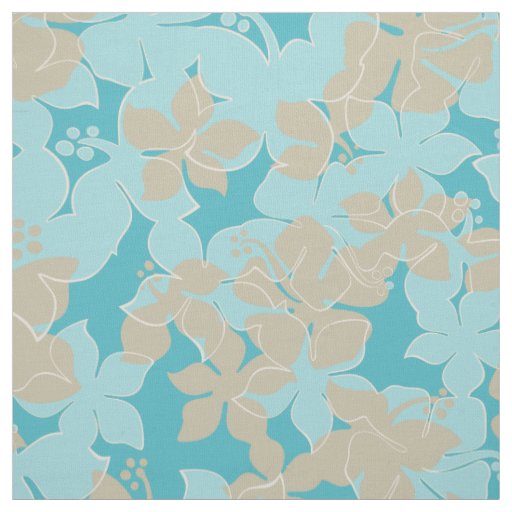 Hanalei Hawaiian Hibiscus Camo Floral Fabric