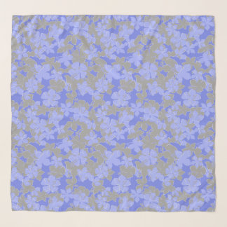 Hanalei Hawaiian Hibiscus Camo Floral Lavender Scarf