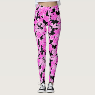 Hanalei Hawaiian Hibiscus Camo Floral Leggings