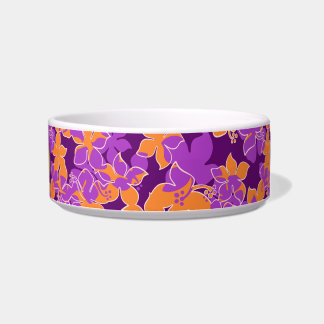 Hanalei Hawaiian Hibiscus Pet Bowls