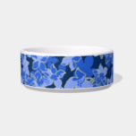 Hanalei Hawaiian Hibiscus Pet Bowls<br><div class="desc">Overlays of hibiscus flowers create a collage effect and are reminiscent of the flowers used in vintage aloha shirts in the sixties & seventies. Customize the bowl with your pet's name in English,  Hawaiian or the language of your choice! These designs come in several colorways.</div>