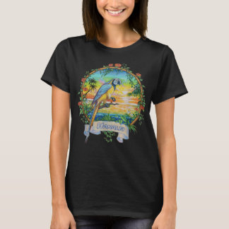Hanalei, Kauai Vintage Sunset Parrot Vacation T-Shirt