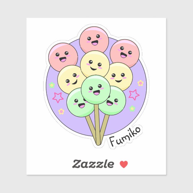 Hanami Dango Sweet Japanese Kawaii Food Sticker (Sheet)