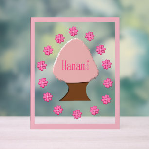 Hanami Japanese Cherry Tree Acrylic Sign