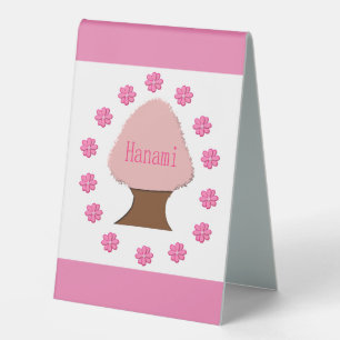 Hanami Japanese Cherry Tree Custom Table Tent