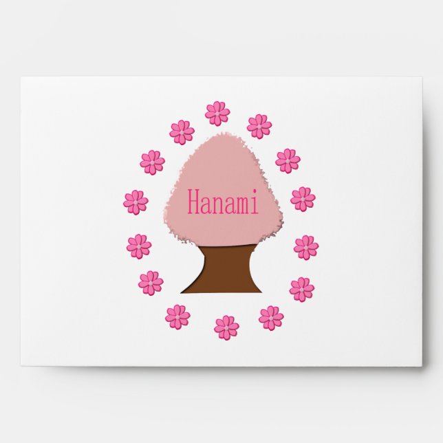 Hanami Japanese Cherry Tree Envelope (Front)