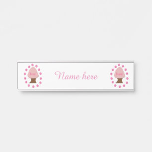 Hanami Japanese Cherry Tree Personalized Door Sign
