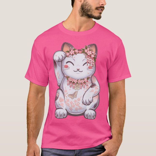 Hanami Maneki Neko Shun T-Shirt (Front)