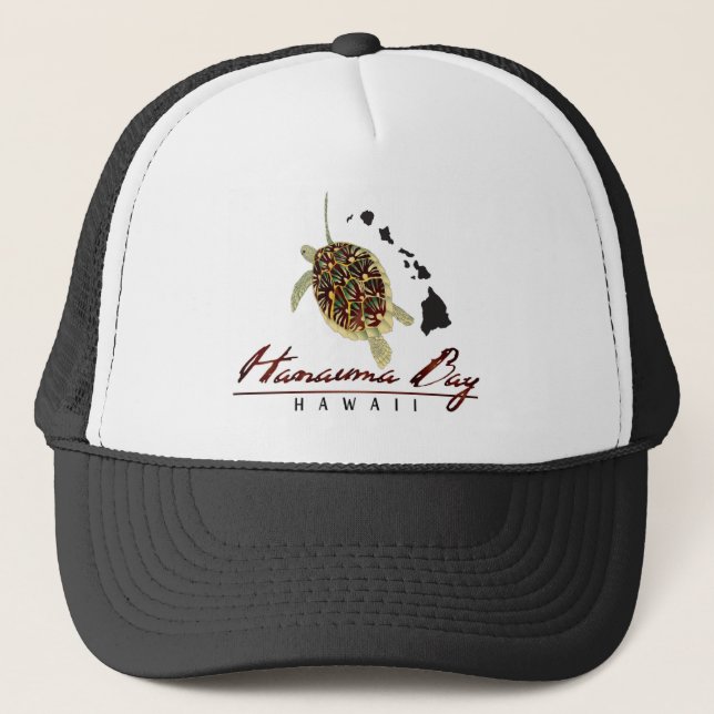 Hanauma Bay Hawai Turtle Trucker Hat (Front)