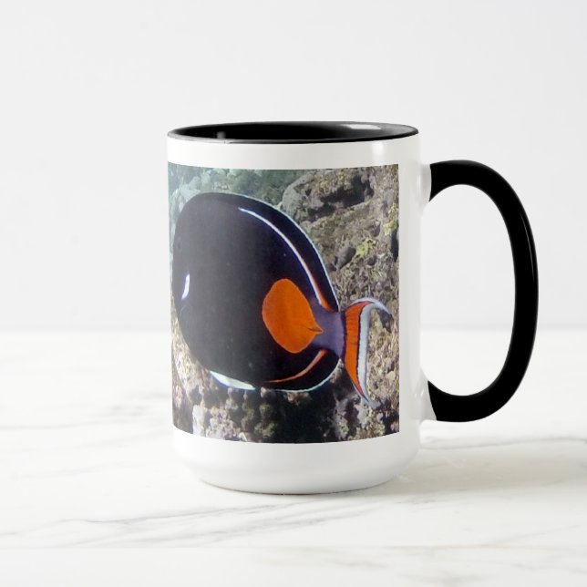 Hanauma Bay Hawaii - Achilees Tang Fish Mug (Right)