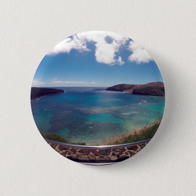 HANAUMA BAY HAWAII BUTTON (Front)