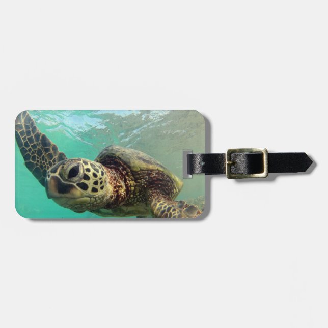 Hanauma Bay - Hawaii Green Sea Turtles Luggage Tag (Front Horizontal)