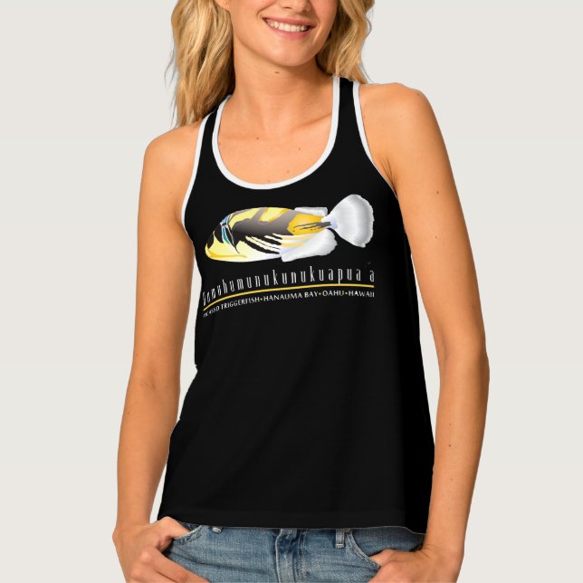 Hanauma Bay Hawaii Humuhumunukunukuapua’a Tank Top (Front)