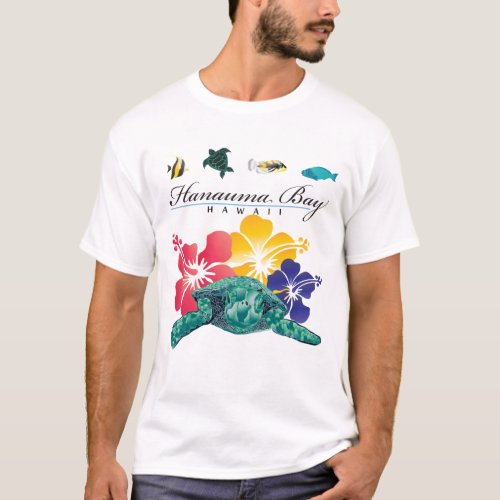 Hanauma Bay Hawaii Islands Turtle T_Shirt