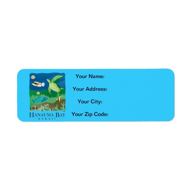 Hanauma Bay Hawaii Label (Front)