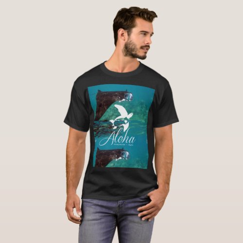 Hanauma Bay Hawaii Manta Ray T_Shirt