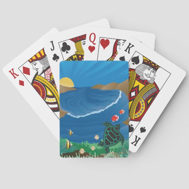 Hanauma Bay Hawaii Poker Cards (Back)