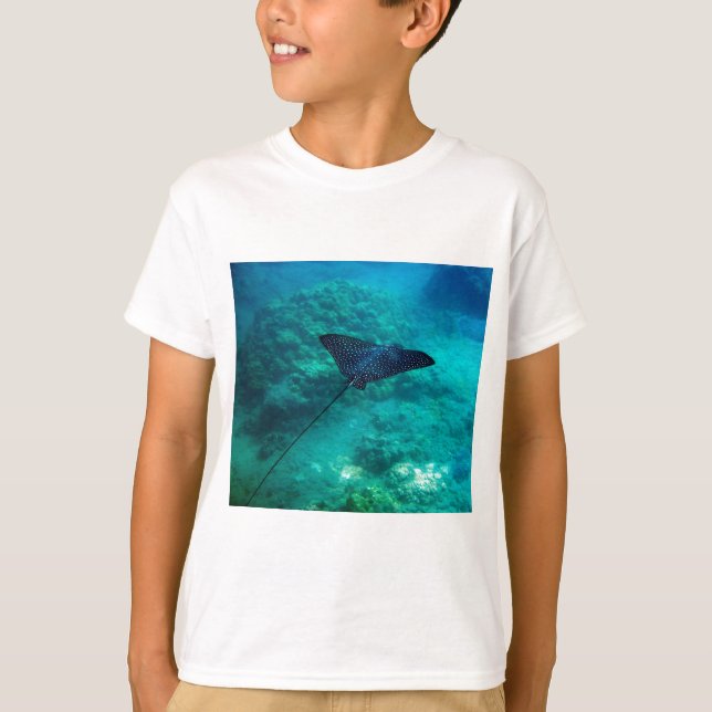 Hanauma Bay Hawaii Spotted Eagle Ray T-Shirt (Front)